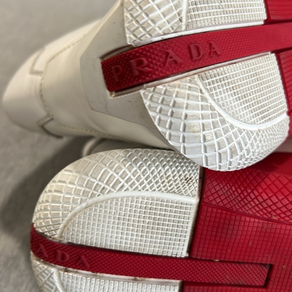 PRADA LINEA ROSSA HIGH TOP SNEAKERS 👟 Made in ITALY 🇮🇹 - Picture 15 of 17